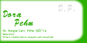 dora pehm business card